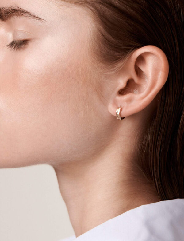 Rose-Tinted Angle Earrings